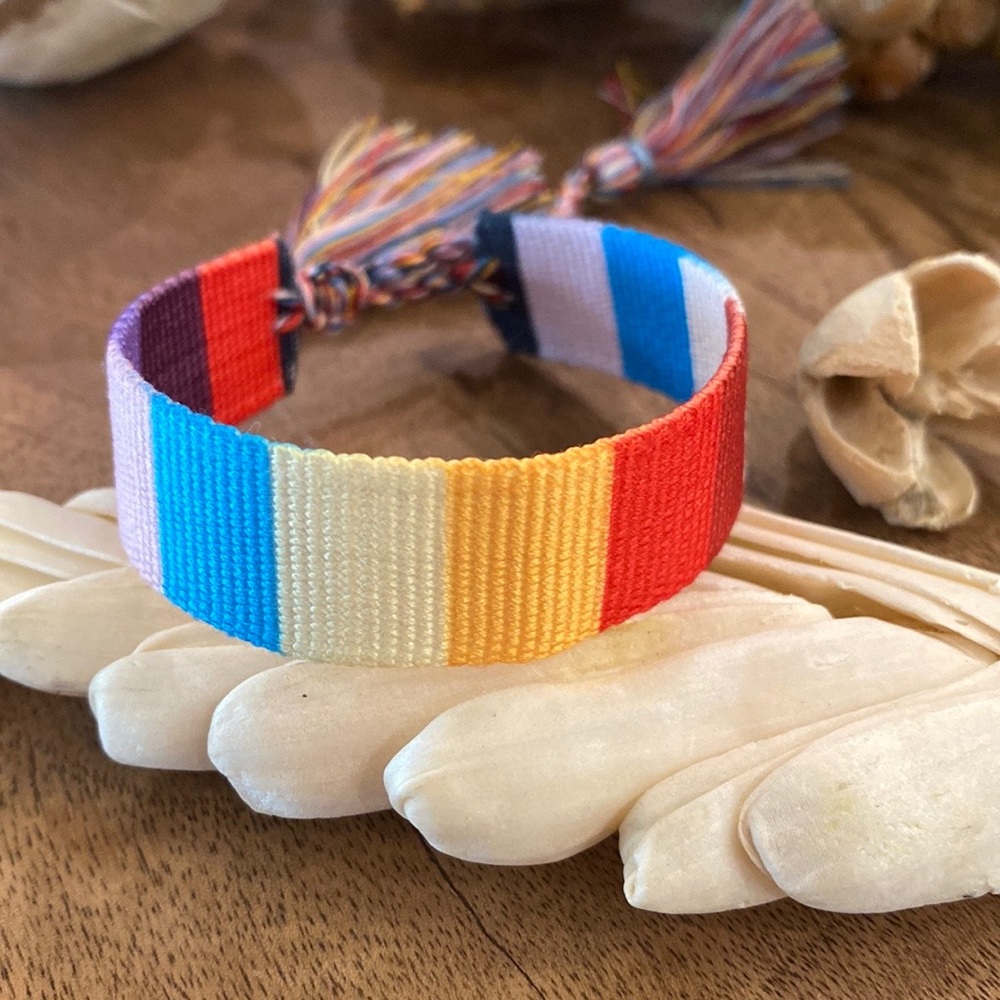 Rainbow Bright Woven Bracelet